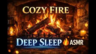 Cozy Fireplace Ambience | Warm Crackling Fire Sounds for Relaxation & Calm