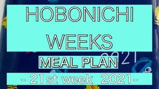Hobonichi Weeks Meal Plan 21st week 2021 *planner anonymous*flip through