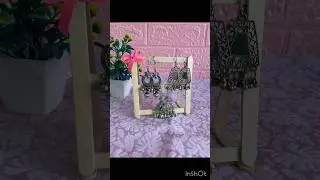 Best & Beautiful Way to Organize & Display Earrings | Jewelry Stand DIY