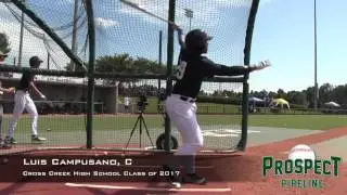 Luis Campusano prospect video, C, Cross Creek High School class of 2017