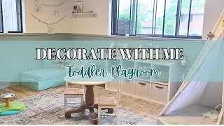 PLAYROOM MAKEOVER- EXTREME MAKEOVER- Decorate with With Me and DIYs for a Toddler Playroom