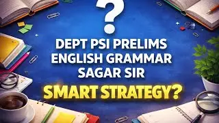 DEPT PSI ENGLISH GRAMMAR STRATEGY STUDY PLAN 
