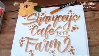 Learn Calligraphy by #CalligWithXP @ Shamceys Cafe Farm