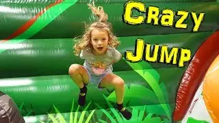 CRAZY Jump at an Indoor Bounce House With A Scared Baby Brother