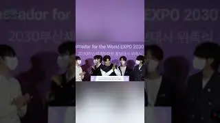 They really laughing while RM give greetings 🤣 #busanexpo #rm #shorts #bts