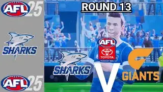 AFL25 | SHAY SHARKS | SEASON MODE | GWS GIANTS Can't Handle THE SHARKS Ruthless Pressure!