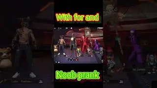 Noob prank ||FF 2-2 red criminal with1purple criminal vs hip hop  Adam call me noob #youtube #shorts