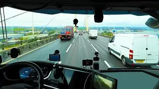 Driving in England on DAF XF | London Dartford Crossing | Truck camper 24 hours