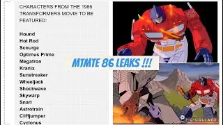 NEW MTMTE LEAKS DROPPED ! ANOTHER 86 OPTIMUS AND MEGATRON ON THE WAY - BATTLE DAMAGED ?! 