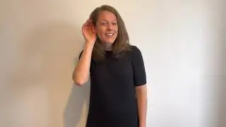 Makaton sign for LISTEN or HEAR