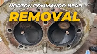 Norton Commando cylinder head removal