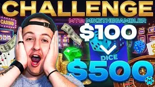 $100 Challenge: Turning It into $500 in Just 15 Minutes (CRAZY CHALLENGE) | STAKE CHALLENGE