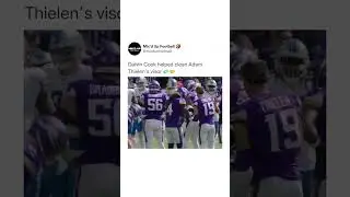 Dalvin Cook Helped Clean Adam Thielen's Visor #shorts