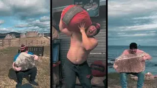 How To Shoulder a 400 Pound Sandbag Ft. Living Legend Andy Crawford!