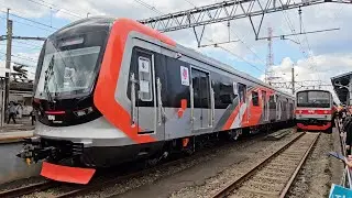 [4K] KRL SFC-120V buatan CRRC di Stasiun Bogor