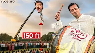 I WAS HANGING 150 FEET ABOVE THE GROUND ft. @KrishMahadik | VLOG 360