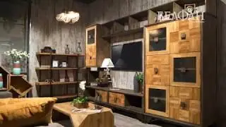 Коллекция мебели для гостиной Cube Design в стиле Лофт из дуба | БЕЛФАН