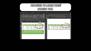 EXCEL Camera tool.  ⚠️⚠️You need to know this!⚠️⚠️