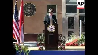 Opening of new US embassy in Baghdad, itw with US ambassador