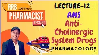 L-12 Anticholinergic Drug System - Autonomic Nervous system Pharmacology -RRB Pharmacist 105
