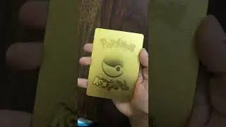 Mecha Pikachu EX - Golden Pok&eacute;mon Card #shorts #pokemon #card #collection