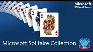 How to play Microsoft Solitaire (Free Cell). Gameplay Tutorial.