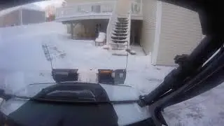 Polaris RZR 900 Snow Plowing with Tusk Snow Plow December 2017