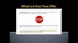 How To Use A One Time Offer To Increase Sales