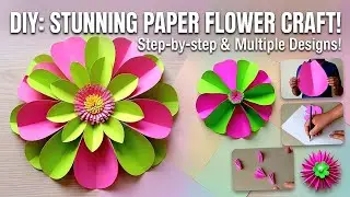 DIY 2 Paper Flower | Home Decoration
