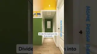 Divide the bedroom into three levels
