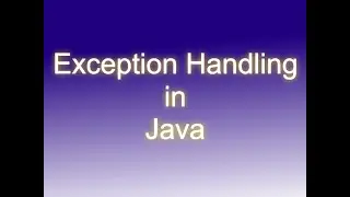 Java Exception Handling