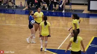 🏐JV Volleyball: Americas (yellow blue) vs Eastwood (yellow white) Fall 2021