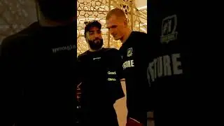 Ian Machado Garry approaches Belal Muhammad... All Respect 🤝