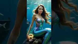 🌊✨ Queen of the Deep 🧜&zwj;♀️💎🐠#MermaidQueen #OceanBeauty #FantasyMermaid #UnderwaterWorld #Mystical