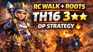 TH16 RC Walk + Root Riders 🔥 | Easy & Strong 3⭐ Strategy | CoC