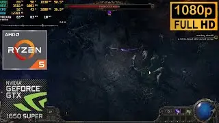 Path of Exile 2: GTX 1650 Super + Ryzen 5 1600 AF (1080p) Medium
