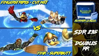 SDR 235 (Doubles RR): FingerStripes + CutMet (Red) vs Yink + SuperButt (Green)