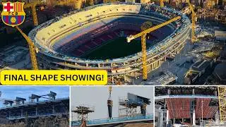 Camp Nou Construction Is Buzzing | Corner Sections Near Completion & Radial Beams Rising Fast!