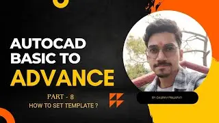 Basic to Advanced Autocad Part 8  How to set template? #education #autocadplan #cadsoftware #online