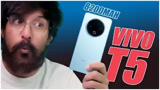 Vivo T5 5G is here! 😍 8200mAh Battery, 90W Charging, 5000 Nits Brightness! 🔥