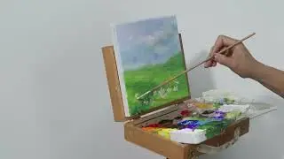 How to paint a chrysanthemum with acrylic paint