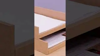 How to make a paper tray from upcycled cardboard  #diy #cardboardcraft #upcycling