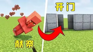 MC的開門方式有多高級？#图图图酱吖  #MC #minecraft