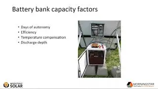 Sizing Remote Off Grid Power Systems
