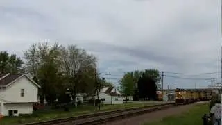 UP 7682 West With A Horn Show Through Rochelle, IL