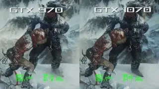 GTX 970 vs GTX 1070 - Rise of the Tomb Raider Ultra 1080p Frame Rate Test