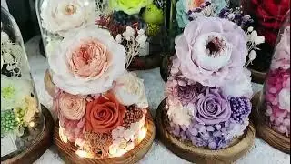 Eternal rose glass dome