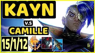 KAYN vs CAMILLE - 15/1/12 KDA JUNGLE GAMEPLAY - EUW Ranked GRANDMASTER