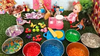 Barbie Girl Making Fruit Juice-Village Magical Barbie#dollshowtamil #barbieshowintamil 