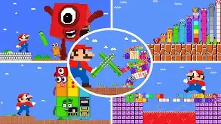 Funniest Mario, Numberblocks 1-10 mix level up | videos ALL EPISODES (Season 6) | Game Animation